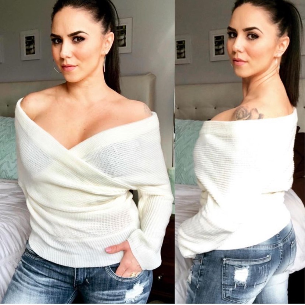 Knit Wrapped Sweater size medium